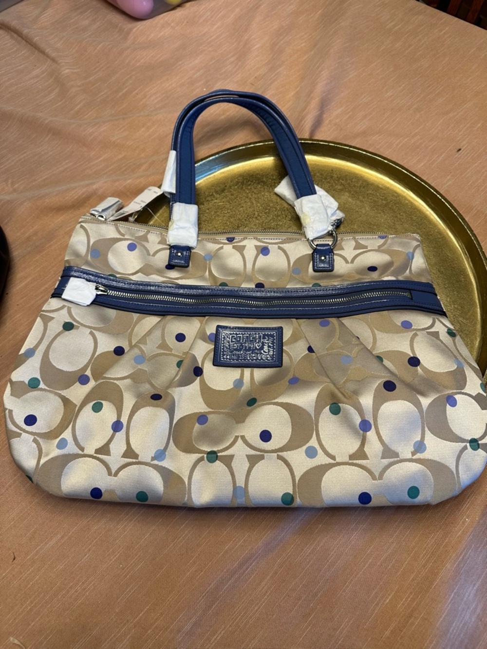 Coach Y2K Daisy Dot Vintage Tote canvas monogram NWT Rare